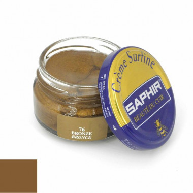 Crème surfine Saphir bronze pour nourrir, assouplir et reteinter le cuir de  vos chaussures