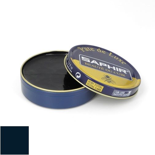 Cire en pâte Saphir bleu marine pour l'entretien de la chaussure