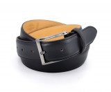 Ceinture Cuir Lisse 35 mm - Noir