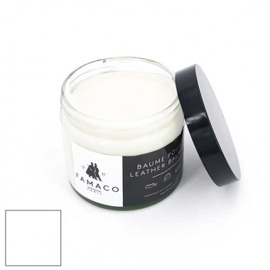 Crème rénovatrice Blanche 250 ml pour nourrir les cuirs d'ameublement  vieillis.