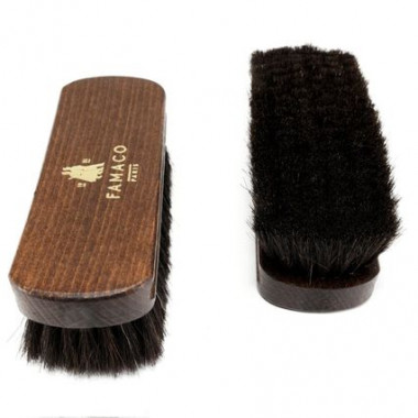 Brosse cirage poils noirs