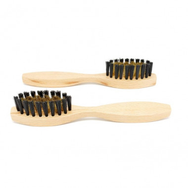 Brosse laiton pour dépoussiérer les chaussures en daim ou nubuck