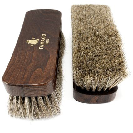 Brosse luxe crin de cheval 21cm