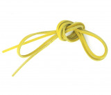 Lacet cuir bateau - Jaune