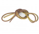 Lacet cuir bateau - Marron Jaune