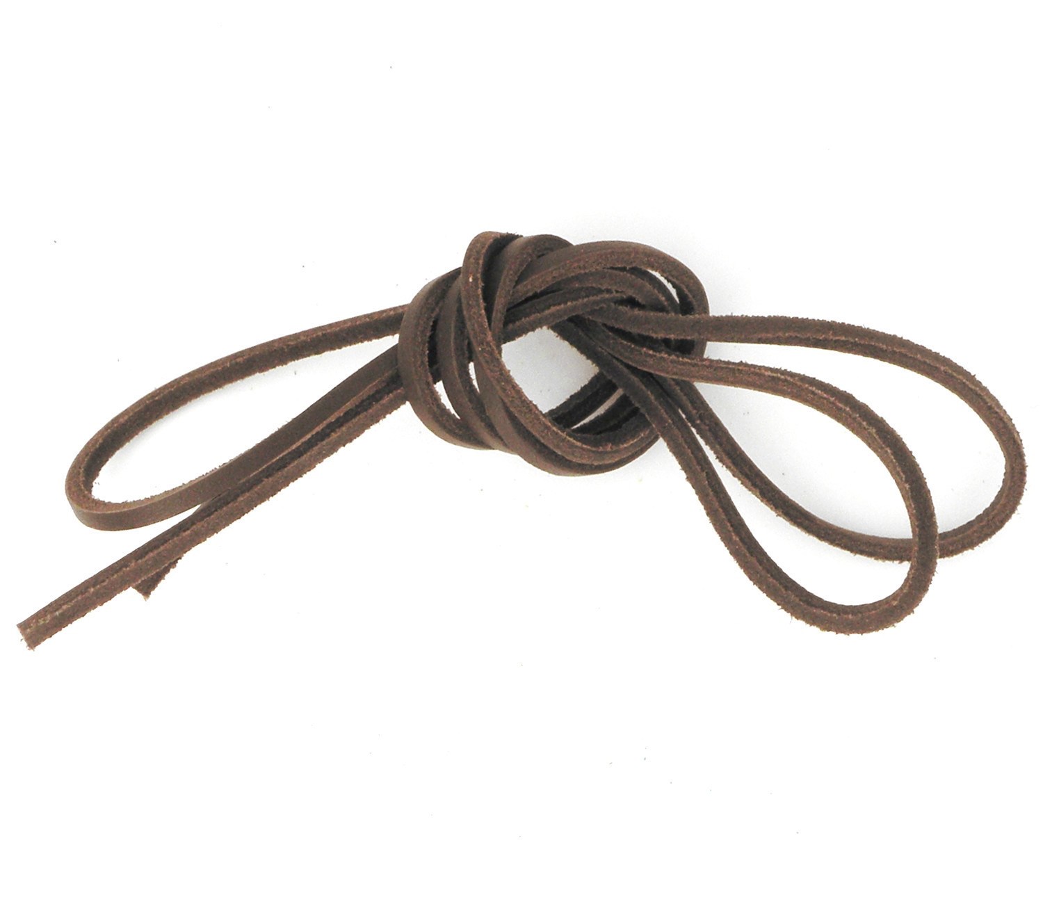 Lacet en cuir carré,couleur camel fauve largeur 3 mm - Cuir en Stock