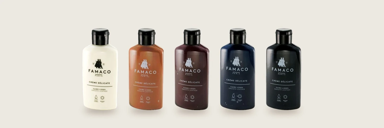 La crème délicate Famaco, pour nettoyer ou recolorer